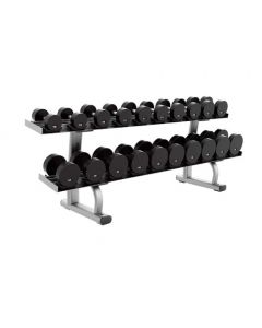LIFE FITNESS SIGNATURE SERIES TWO TIER DUMBBELL RACK