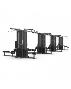 TRUE FITNESS 4 MODULAR FRAMES WITH TRIPLE CABLE CROSSOVER